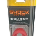 Shock Doctor ~ Double Braces ~ Strapless Mouthguard ~ Red~Adult-12+~New/... - $17.81