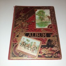 Antique Victorian Trade Cards Ephemera Scrap Book Album Postcards 1896 Edison  - £55.45 GBP