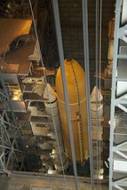 External tank and SRBs in VAB mated to Space Shuttle Atlantis STS135 Photo Print - $8.81+