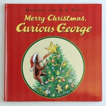 Merry Christmas Curious Book George Rey Hardcover Kids Fiction