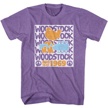 Woodstock Bird Guitar Logo Men&#39;s T-Shirt Hippie Rock Festival Peace Love Music - £21.98 GBP+
