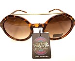 Retro Rewind  Womens Tortoise Gold Round Plastic Frames with Brown Lens NWT - £9.15 GBP