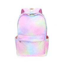 Rainbow Backpack Set 3-in-1 Kids School Bag Water Resistant Laptop Backpack Lunc - £46.77 GBP