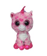 Ty Beanie Boos Sugar Pie Pink Unicorn Plush Stuffed Animal 2016 10.5&quot; - $16.63