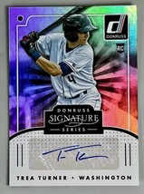 2016 Donruss Trea Turner  SGS-TR Signature Series RC Auto - WAS Nationals- NM - £26.28 GBP