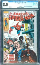 Amazing Spider-Man #99 (1971) CGC 8.0 -- O/w to white pages; Johnny Carson - £125.67 GBP