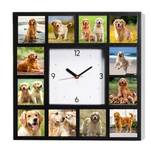 The Golden Retriever Cute Dog Breed Puppy Old Adult Clock with 12 pictures - £24.91 GBP