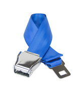Flybuckle Airplane Seat Belt Fashion Belt - Cobalt Blue, Large - $13.99