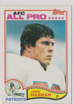 John Hannah Patriots Guard 1982 Topps &quot;AFC ALL PRO&quot; Card # 240 &quot;&quot;Hall of Fame&quot;&quot; - $1.83