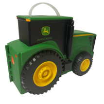 John Deere Tractor Ertl Plastic Carry Case With Handle And Toys Very Nice - $27.76