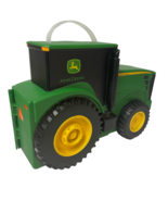 John Deere Tractor Ertl Plastic Carry Case With Handle And Toys Very Nice - £21.71 GBP