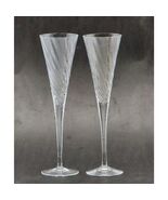 Sasaki Reflections Crystal Clear Wine or Champagne Flute 2 Pc Set FAST S... - $555.46 MXN
