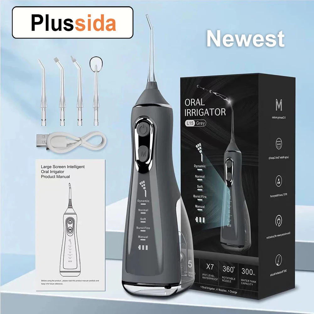 Or portable water flosser dental pick 5 modes 360 rotated jet for cleaning teeth thread thumb200