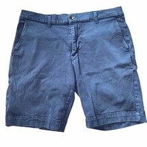 Hudson Jeans Chino Khaki Shorts Navy Blue size 36 w/two front and back pockets - £14.58 GBP