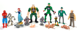 Lot of 14 Vintage Mixed Toy-Star Wars Lobat Disney Mermaid Riddler Spide... - $351.95 MXN