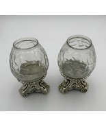 Vintage Elegant Metal Candle Holders Set Of (2). - $759.10 MXN