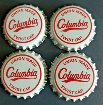 Vintage Beer Unused Bottle Caps Crown Columbia Union Made Lot 4 PB116 - £3.98 GBP