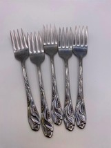 Oneida Stainless Steel LORILEI Salad Forks Set of 5 - $29.99