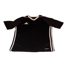 Adidas ClimaCool Black And White Shirt Child Large Soccer Baseball Football - £14.89 GBP