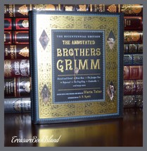 Annotated Brothers Grimm Fairy Tales New Illustrated Collectible Large Hardcover - £37.21 GBP