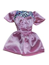 VTG 90s Mattel Barbie Party Skater Dress Pink Purple With Silver Sister - $9.40