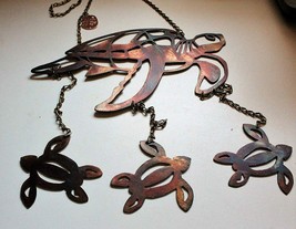 Sea Turtle Metal Wall Art Wind Chime/Mobile - £28.07 GBP