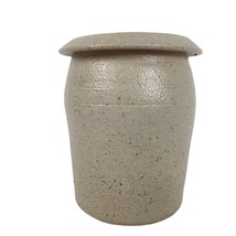 Vintage Westmoore Salt Glazed Stoneware NC Pottery Crock Vase, Signed MLF 1987 - £45.86 GBP