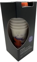 Starbucks Glow in Dark Reusable Hot Cups w/ Lids Set 6/16 oz NIB - £19.41 GBP