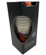 Starbucks Glow in Dark Reusable Hot Cups w/ Lids Set 6/16 oz NIB - £19.37 GBP