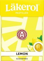 Läkerol Lemon 25g, 48-Pack - Swedish Sugar Free Fruit Pastilles - $93.05