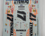 Slixx Decals 0217C-1834 #17 DeWalt Racing Car 1/24 1/25 NASCAR Revell Ta... - $9.99