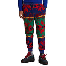 Polo Ralph Lauren Men&#39;s Fair Isle Brushed Fleece Joggers Pants Multi-Medium - $109.99