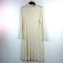 Style &amp; CO Women L Vanilla Bean Turtleneck Sweater Dress NWT CE36 - £22.99 GBP