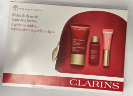 Clarins Fights Wrinkles, Replenishes &amp;  Perfects Lips.  Trio Gift Set - $19.94