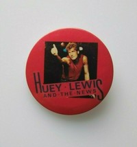 Huey Lewis And The News Vintage 1984 Badge Button Pin Unused Old Stock P... - $22.05