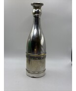 Vintage Lenk Austria Silver Plate Carafe Brass Champagne Bottle 7.75” Si... - $827.42 MXN