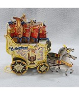 Vintage 1991 Band Wagon Pop-Up Standing Folding Paper Ornament Bu Graphi... - $11.23 CAD