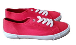 Old Navy Women&#39;s Sz10 Shoes Red Canvas Lace Up Casual - $13.38