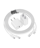 Paquete de 2 cargadores súper rápidos tipo C para iPhone 14 13 12 11 Pro... - $19.99