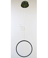 Brand New Boxed Circle Mini Pendant Light 11.25 in Diameter, Black in Color - $162.81 CAD