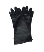 Vintage Hansen Black Cloth Wrist-Length Gloves Sz. 6 - $276.80 MXN