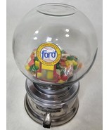 Vintage Ford 1 Cent Glass Globe Chiclet Gumball Machine With Pound Of Chiclets  - $202.95