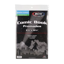 4 packs of 50 (200) BCW Resealable Current/Modern Age Comic Book Bags &amp; ... - $46.98