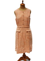 REBECCA &amp; DREW Retro Knit Dress Sleeveless Size 32C/D Silk Lining Made I... - £16.60 GBP