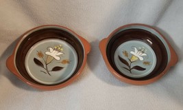 Set 2 Vintage Stangl Pottery Golden Harvest 2 Handle Soup Cereal Bowl Flower  - £19.06 GBP