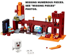 LEGO 21122 The Nether Fortress Minecraft Steve Blaze Zombie NEAR MINT - $60.00