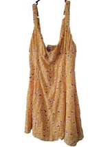 NEW Free People Medium Yellow Lost In You Floral Boho Midi Dress Flowy Summer - £30.55 GBP