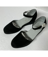 David Tate Wedges Sz 9.5WW, Black Leather Exterior &amp; Lining New W/O Box - $64.01 CAD