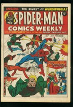 SPIDER-MAN Comics Weekly #21 1973-STEVE DITKO-JACK KIRBY-BRITISH-GREEN Goblin Fn - £40.80 GBP