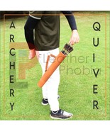 Back/Side Arrow Quiver Genuine Leather Arrow Holder Traditional Handmade... - $523.87 MXN